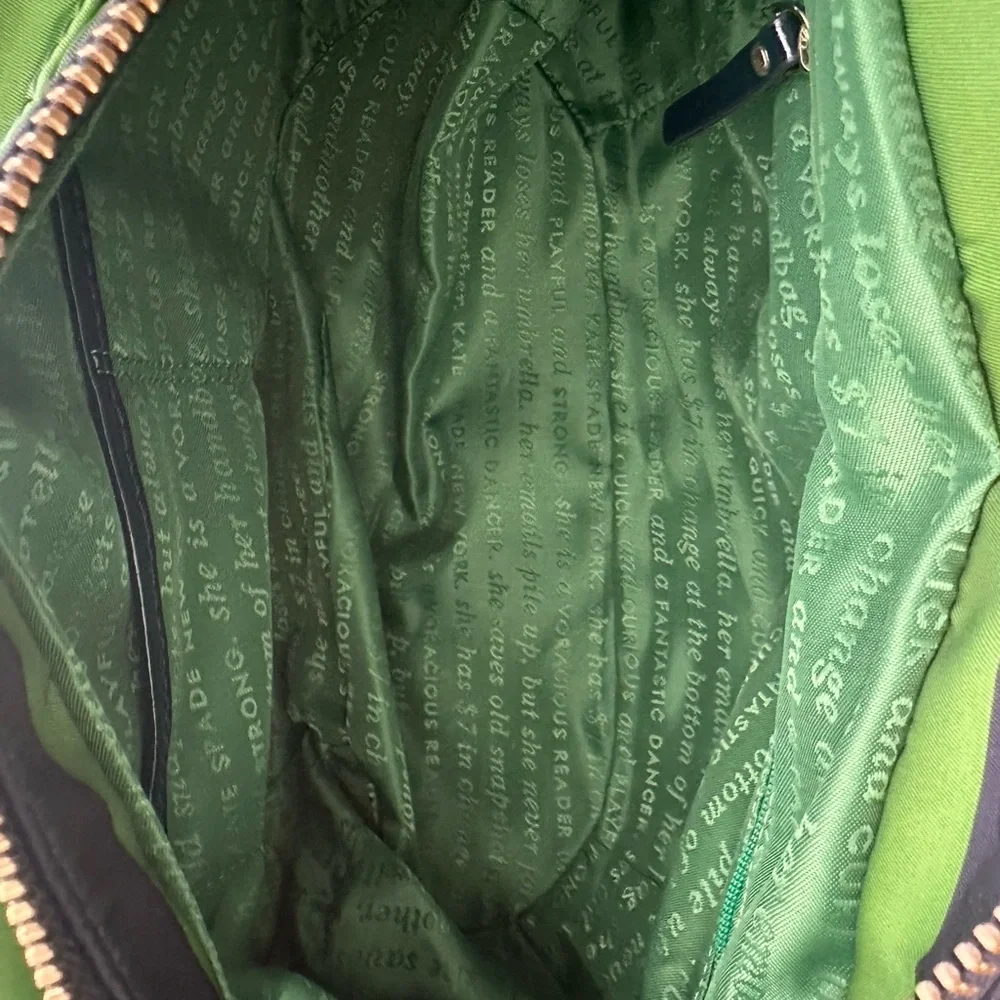 Kate Spade Vintage Cambridge Green and Blue Striped Hobo Bag Women - Picture 7 of 7